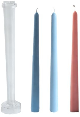 Taper Candle Molds - PC Säulenkerzenform, 3D Konische PC-Kerzen Form für Wachs | High And Low Temp Resistant Mould Or DIY Festival Craft Wax Beeswax Paraffin Candles Aromatherapy