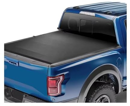 Dtpnoa Einziehbarer Laderaumabdeckung Vierfach Faltbare Ladeflächenabdeckung Für Dodge Für Ram 1500 2002–2024 Passend Für Ladeflächen Mit Maßen 6,4' X 5,5' Innenmaße Kofferraumabdeckung