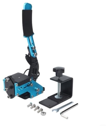 PC-USB-Handbremse passend für Logitech G27 G29 G920 und beliebte PC-Renn-Titel, unterstützt Windows-basierte Gaming-Handbremsen-Setups, Hall-Sensor, einstellbare Spannung, USB-Sim-Racing-Handbremse