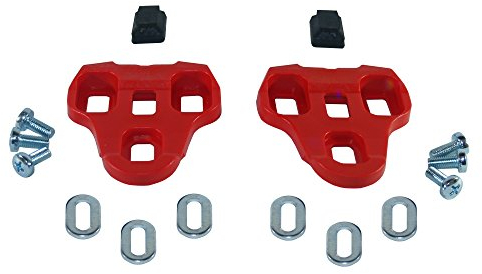 cyclingcolors Fahrrad Cleats kompatibel mit Look Keo Pedalplatten Schuhplatten Pedal Rennrad Rot