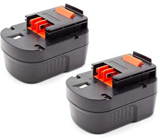 vhbw 2X Batteries Compatible avec Black & Decker EPC12 H1, EPC12CABK, FS1200D-2, Firestorm FS1200D Outil électrique (1500mAh NiMH 12 V)