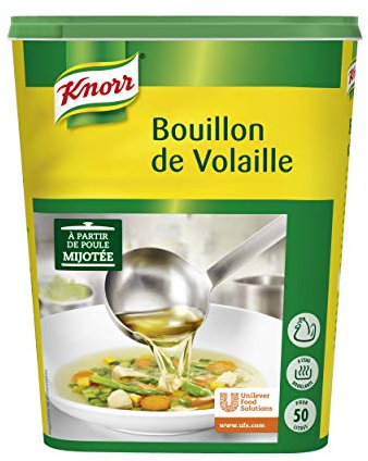 Knorr Bouillon de Volaille Déshydraté 1kg Jusqu'à 50l - Lot de 2