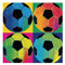 Babysbreath17 Coloré Football Football peintures à l'huile Wall Art Huile Image No Frame Poster Dessin Panneau Simple L:50 * 50cm