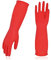 Vgo RB2143, wiederverwendbare lange Ärmel, Gummireinigung, Geschirrspülen, Küchenhandschuhe, Arbeiten, Malen, Gartenhandschuhe, Haustierpflege, Grün und Rot, 10 Paar
