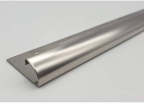 10 Stück = 25 m á 2,50 m Edelstahlschiene 10 mm Rundprofil glänzend Rotthues Fliesenschiene Viertelkreisprofil