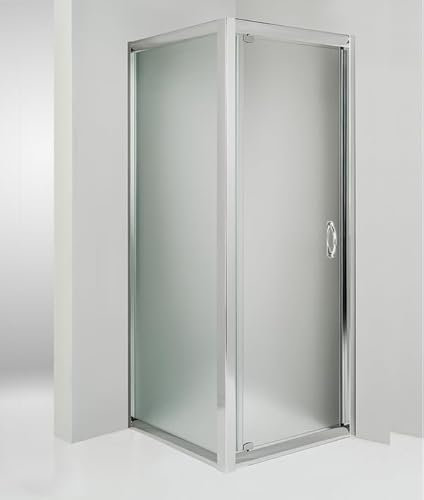 Hydra Box Doccia angolare Anta Fissa Porta Battente 100x80 cm Opaco