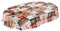 ANRO Wachstuch Tischdecke abwaschbar Wachstuchtischdecke Wachstischdecke BBQ Grill Garten Rot Oval 200x140cm