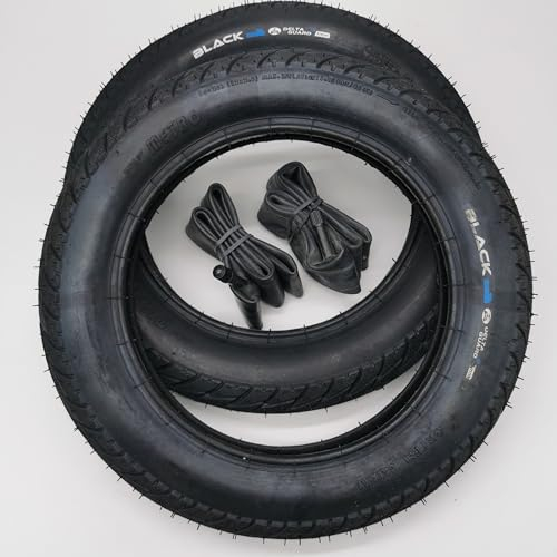 Black1 2x12 Zoll Galaxy Reifen mit AV Schläuche | | Zoll/Maß: 12 x 2.0 | ETRTO 50-203 Decke Mantel Fahrrad Buggy Kinder Roller Anhänger Autoventil Schrader