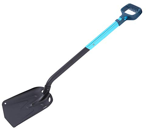 Pala de Nieve Plegable, Pala de eliminación de Nieve y Barro Material de aleación de Aluminio Pala de Nieve Pala Multiusos de Mango Largo para Acampar