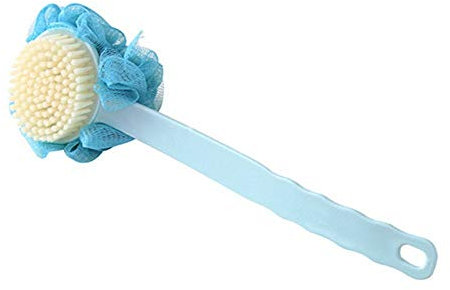 zxb-shop Gants de Toilette exfoliants Poignée Longue frottement Bain Bain Brosse Boule de Fleur pour Les Cheveux Adultes Double But Serviette exfoliante pour Le Corps ( Color : A )