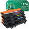 GREENSKY 117A Kompatibel Ersatz für HP 117A Toner Set für HP Color Laser MFP 179fwg 178nwg 150nw 150a 179fnw 178nw W2070A W2071A W2072A W2073A Tonerkartusche (Schwarz Cyan Gelb Magenta 4er-Pack)