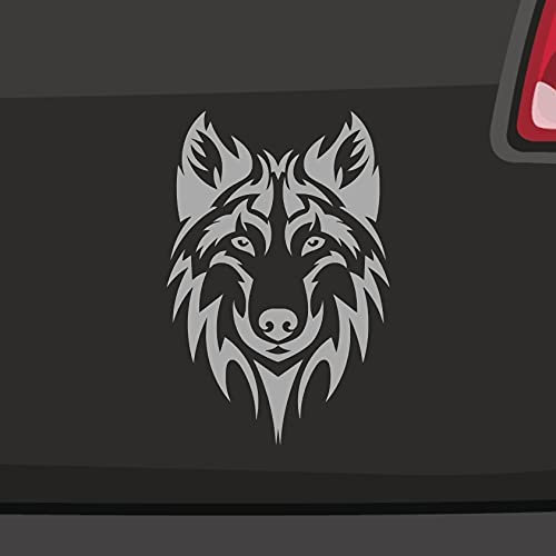 Wolf Tuning Aufkleber Racing Auto Treffen Werwolf Tribal Tattoo Eco Decal JDM in 6 Größen und 21 Farben