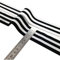 Cloaacsois 5M 40mm Streifen Gestreift Gummiband Elastisches Band Elastische Schnur Gummibänder für Nähen und Haushalt DIY Handwerk (schwarz-weiß gestreift)