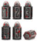 Bullet Metall Würfel Set, D6 DND Würfel 6pcs, ZHOORQI Blutfleck Polyedrische Würfel für D&D Dungeons and Dragons Zubehör Geschenk(Bullet - Altsilber)