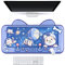 BelugaDesign Space Dog Desk Mat | Blue Cute Pastel Large Astronaut Mouse Pad | Anime Animal Shiba Inu Cartoon Kawaii Keyboard Gaming Mousepad | Desk Blotter Protector