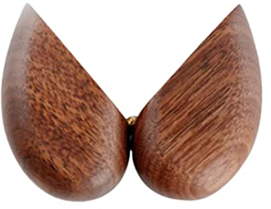 Rianpesn Ringbox aus Holz in Herzform - Magnetisches Ringetui für den Antrag - Handgefertigter Ringkasten für Vorschlag, Verlobung, Trauung, Geburtstagsgeschenk