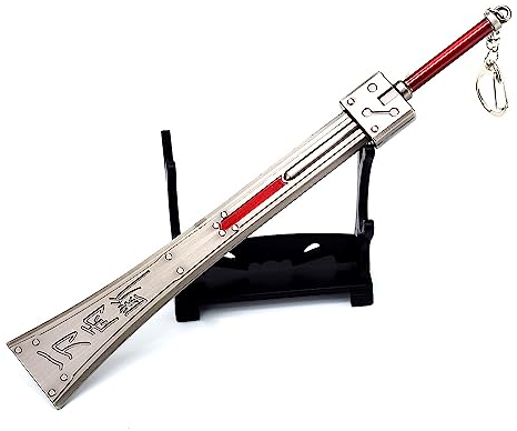 Superbuybox Final Fantasy 16 Kampfsport-Waffen-Schwert-Spiel-Sammlung, Schreibtisch, Raumdekoration, Rucksack, Anhänger, Geschenk (Cloud Strife's Hardedge Sword)