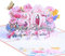 Geburtstagskarte zum 30. 3d blume pop up geburtstag karte Grußkarten Geschenk-Karte mit Umschlag Happy Birthday Greeting Card für dreißig 30 jahre frau, Mütter, Freunden, Familie wife women (Rosa)