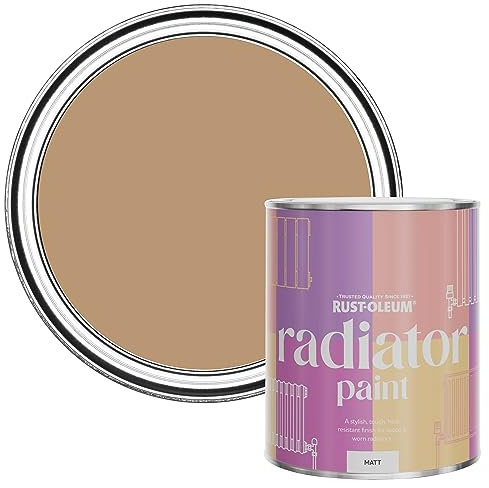 Rust-Oleum Orange Heat Resistant Radiator Paint in Matt Finish - Fired Clay 750ML