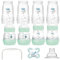 MAM Easy Start Self Sterilising Anti Colic Starter Set, Newborn Bottle Set and Soother, Newborn Essentials, Pastel Green, Sold in Foreign Language