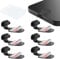 Rierousy 6 Stück USB C Staubschutz, Typ-C Port Schutzkappe Kompatibel mit iPhone 15/Samsung Galaxy S23/Google Pixel/Xiaomi/OnePlus/Huawei (Schwarz)