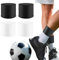 4 Stück Silikon Schienbeinschoner Halter Stutzenhalter Fussball Schienbeinschonerhalter Aus Silikon rutschfest und Abwaschbar für Herren Damen Kinder (Schwarz und Weiß)