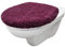 Brandsseller WC Deckelbezug 38x48 cm Ausschnitt aus weichem Mikrofaserstoff Toiletten Sitzbezug für Optimalen Komfort und Stil-Lila