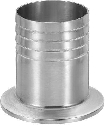PATIKIL Morsetti Tri 2 a Adattatore con Portagomma 1 3/4, 1pz Morsetto Tri Sanitario con Portagomma Acciaio Inossidabile 304 per Attrezzature Lavorazione Alimentare Cantine
