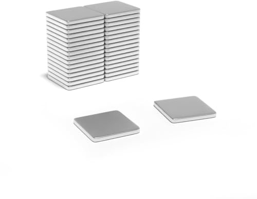 Magnet Store 15mm x 15mm x 1mm Block Neodymium Magnet N42 (1.04KG Pull) - Strong and Versatile for DIY, Crafts, and More (20)