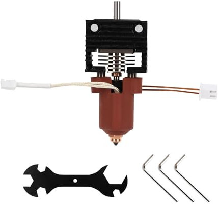 Qivine Hotend für Creality K1/K1 Max/K1C, 300 °C Hochtemperatur 600 mm/s Keramik Heizblock Kit mit Heat Sink, Creality K1 Series 3D Drucker Ceramic Heating Block