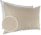Kissenbezug Kunstleder Dekokissen Sofakissen Leder-Kissenbezüge Kissenhülle Kissen KUMO Beige 30x50cm mit Füllung
