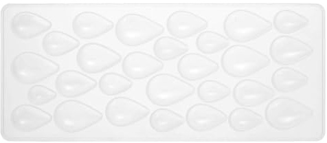 sourcing map Earrings Silicone Molding Resin Jewelry Casting Molding Fridge Magnet Mould for DIY Gem Pendant Earring Necklace Jewelry Making Keychain, Water Drop