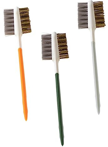 Gatuida 3 pcs Double Ended Gas Stove Cleaning Brush Kitchen Cooktop Cleaner with Stiff Bristles for Efficient Grease and Grime Removal Sturdy and Design for Pots Range Hood and Sink