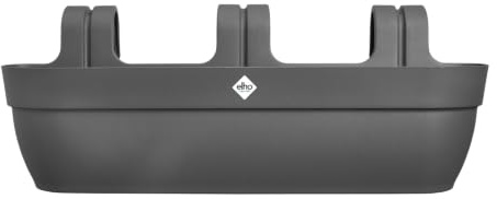 elho Vibia Campana Easy Hanger XXL 70cm Pflanztöpfe - Anthracite | L 23.7 x B 69 x H 26.8 cm | Für den Außenbereich geeignet | 100 % recycelter Kunststoff