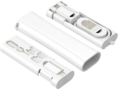 USB Adapter Set Kabel Organizer Tasche Bag 60W USB C für iPhone 17 16 15 14 Pro Max 27W Lightning Kabeltasche Reise Aufbewahrung Aufbewahrungsbox Data Datenkabel Pouch SIM Stick Multi Taschen Box Cord