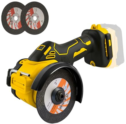 Mini smerigliatrice angolare per batterie DeWalt da 18 V 20 V, strumento di taglio senza fili da 7,6 cm, 20000 giri/min, senza spazzole, con luce LED, compatibile con DEWALT DCB181 DCB182 (solo