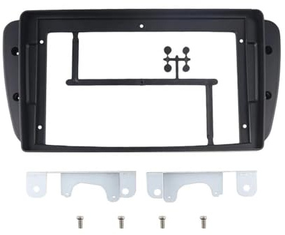 Radioblende Auto Radio Einbaurahmen Für Autoradio Für Seat Für Ibiza 6J 2008–2013 9 Zoll 2 DIN Stereoanlage Kabelbaum Stromkabel Adapter CAN-Bus-Decoder RESPUNEKBAH(Frame)
