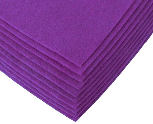 maDDma Bastelfilz Bögen 10er-Pack Flex Filz DIN A4, Stärke 1,5-2mm, Filzplatte, 50 Farben
