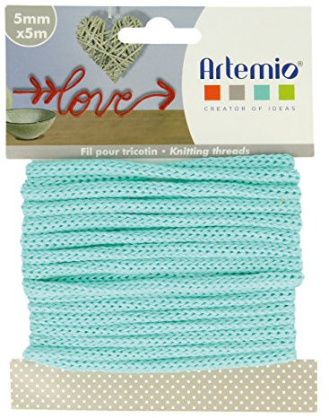 Artemio - Gomitolo di Filato per lavori a Maglia, 5 mm x 5 m, Colore: Verde Pastello