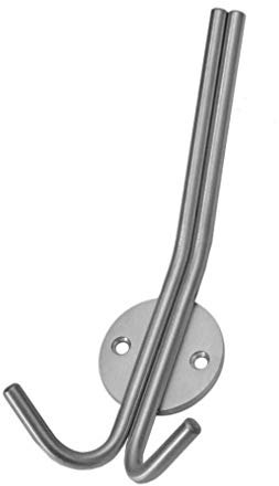 Gummiprodukt MB1064 - V4A Edelstahl Garderobenhaken Variante 2 Haken, lang