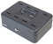 HMF 2088-02 Geldkassette 8 Sparfächer, Spardose, Einwurfschlitze, Sparkassette, 25 x 18 x 9 cm, schwarz