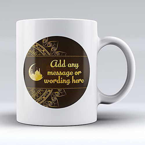 Dalton Designs UK Eid Al-Fitr Gold - Personalised 10oz Ceramic Mug