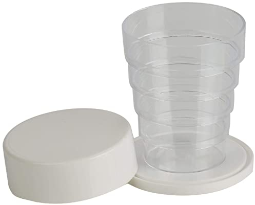 Kimmel Klappbecher,Kunststoff, - mit Spiegel - für Camping, Picknick, Reisen, Haushalt 1 Stück (1er Pack)