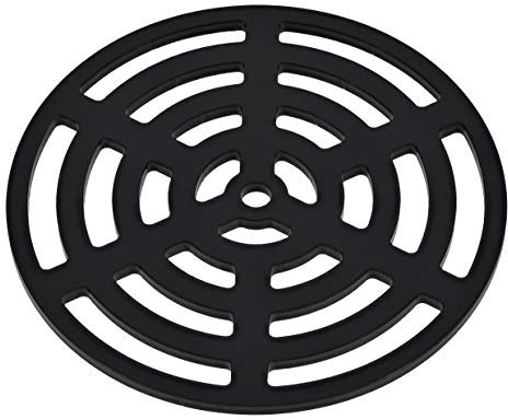 Rejilla de desagüe redonda de acero sólido de 385 mm y 38,5 cm de diámetro, resistente, como hierro fundido, más fuerte