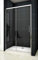 Aica Sanitär 140cm Duschtür Nischentür Duschabtrennung Schiebetür Höhe 190cm mit Duschwanne 140x90cm