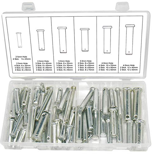 Surtido de pernos de seguridad de 60 piezas, 6 mm - 12 mm