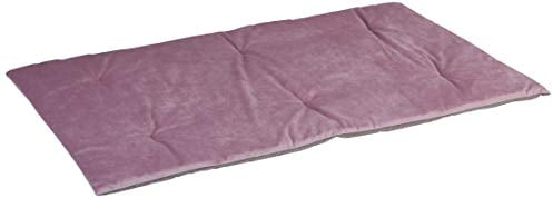 Ferplast Hundedecke Katzendecke BARON 110, Katzenkissen Hundematte, Double-face, Samtweich, Waschbar, 110 x 70 cm, Rosa