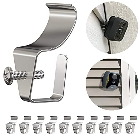 Blink XT2 Kamera-Vinyl-Verkleidungs-Clips, kein Loch erforderlich, Außenverkleidungsschrauben, Aufhänger für die Montage von Blinkkamera, Heimsicherheitssystem, wetterfest, Edelstahl, Blink Siding
