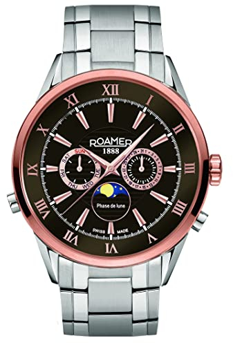 Roamer Men's Brown Superior Moonphase Watch 508821 47 63 50