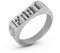Akitsune Fast Statement Ring | Stapelbarer Ring Herren Frauen Edelstahl Designer Silber - US 9
